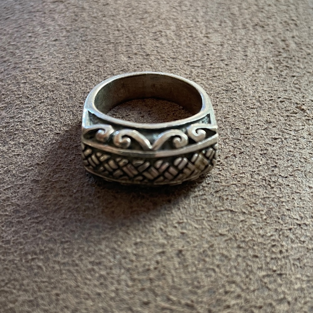 Sterling Silver Patterned Ring